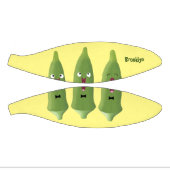 Cute singing okra Plant cartoon Basketbal (Panelen)