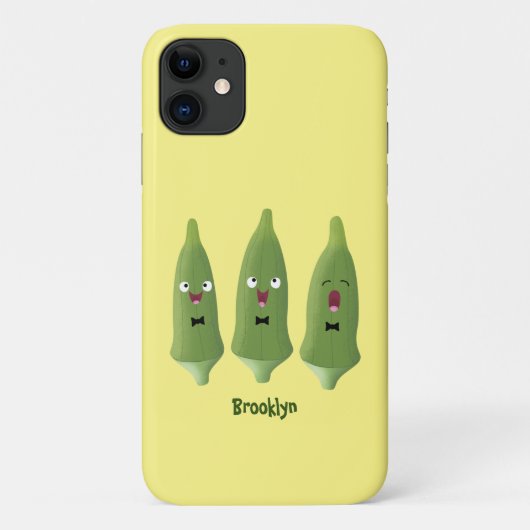 Cute singing okra Plant cartoon Case-Mate iPhone Case (Achterkant)