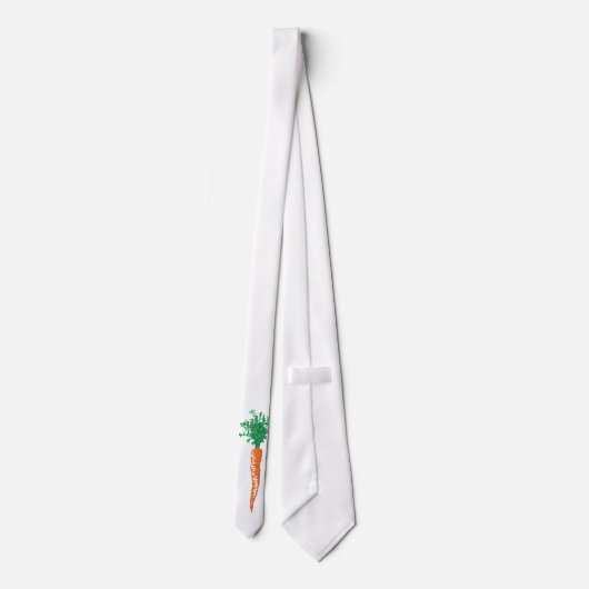 Cute Single Carrot-ontwerp Stropdas (Achterkant)