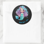 Cute sirène enfants nom étiquette (Sac)