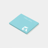 Cute sirène turquoise personnalisée Post-it® notes (Incliné)