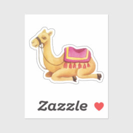 Cute Sitting Watercolor Camel Sticker