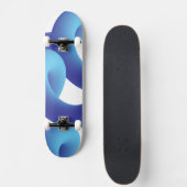Cute Skateboard with Abstract Geometric Background (Devant)