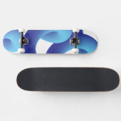 Cute Skateboard with Abstract Geometric Background (Horz)