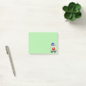 Cute Skater Cat op Lime Green Post-it Notes (Kantoor)
