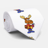 Cute Skater-mose | achtergrondkleur kiezen Stropdas (Opgerold)