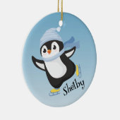 Cute Skating Penguin Ornament (Rechts)