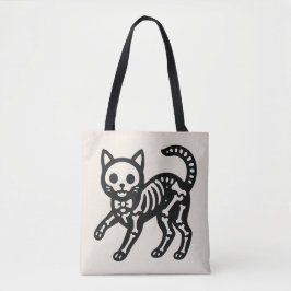Cute Skeleton Cat Draagtas