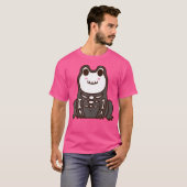 Cute Skeleton Halloween Frog T-shirt (Voorkant volledig)