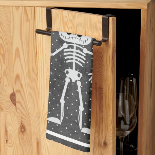 Cute Skeleton Halloween Theedoek (Derde Gevouwen)
