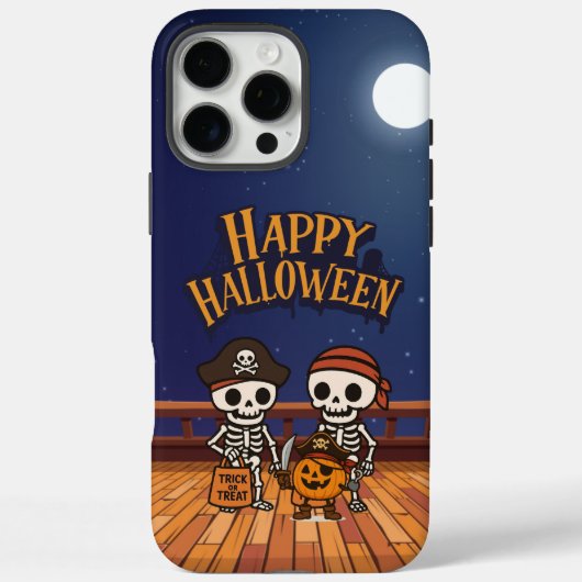 cute, skeletons and pumpkin Halloween Case-Mate iPhone Case (Achterkant)