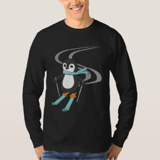 Cute Skiing Penguin Animal Penguins T-shirt