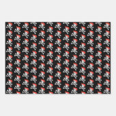Cute Skull and Crossbones Pattern Pirate Thema Inpakpapier Vel (Voorkant)