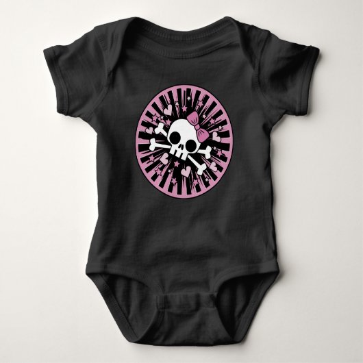 Cute Skull en Crossbones Romper (Voorkant)