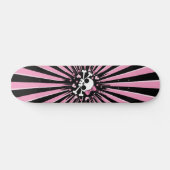 Cute Skull en Crossbones Skateboard (Horizontaal)