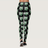 Cute Skull met Shamrocks Leggings (Achterkant)