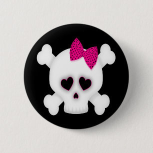 Cute Skull Ronde Button 5,7 Cm