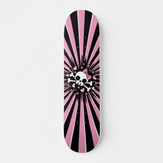 Cute Skull Skateboard (Voorkant)