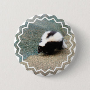 Cute Skunk Button