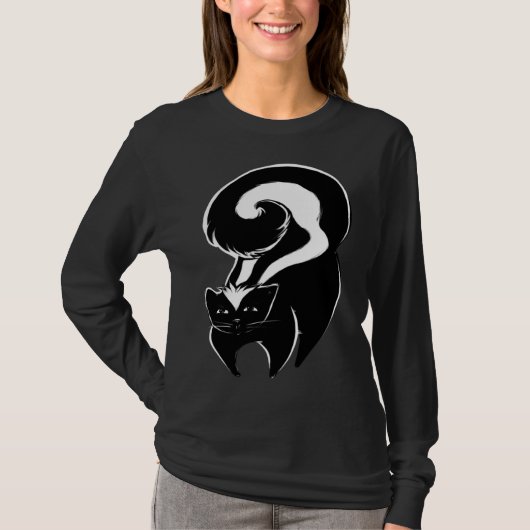 Cute Skunk Fun Nature artwork T-shirt (Voorkant)