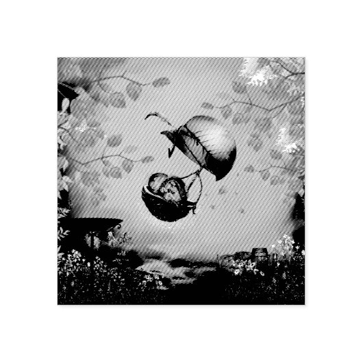 Cute slaapmuis 	rubberstempel (Afrduk)