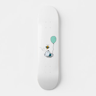 Cute slaappanda beer met bijen skateboard