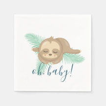Cute Slapepy Baby Sloth Oh Baby Baby shower
