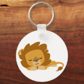 Cute Slaping Cartoon Lion Sleutelhanger (Voorkant)