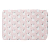 Cute Slaping Kitty Cat Pattern Badmat (Voorkant)