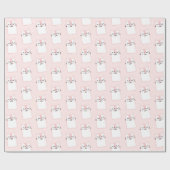 Cute Slaping Kitty Cat Pattern Cadeaupapier (Vlak)