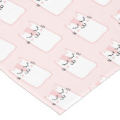 Cute Slaping Kitty Cat Pattern Korte Tafelloper (Hoek)