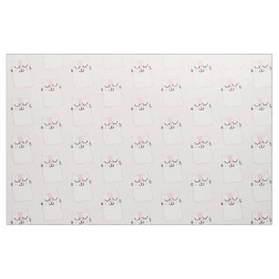 Cute Slaping Kitty Cat Pattern Stof