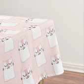 Cute Slaping Kitty Cat Pattern Tafelkleed (Voorbeeld)