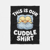 Cute Sleeng Ducks This Is Our Cuddle  Fleece Deken (Voorkant)