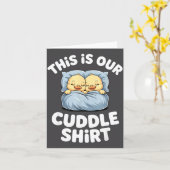 Cute Sleeng Ducks This Is Our Cuddle Kaart (Gele Bloem)
