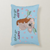 Cute Sleep de hele dag Koala Beer Baby Accent Kussen (Voorkant(Verticaal))