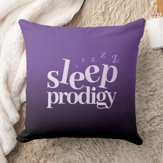 Cute Sleep Prodigy Word Art Kussen (Deken)