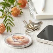 cute sleeping cat sleutelhanger (Zijkant)