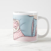 Cute Sleeping Ferret Couple in Pajamas Love Mug (Droite)