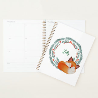 Cute Sleeping Fox Personalized 