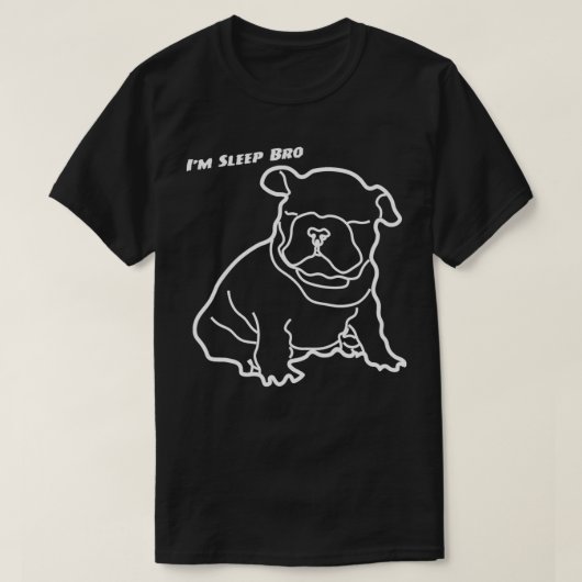 Cute Sleeping French Bulldog Gift T-shirt (Design voorkant)