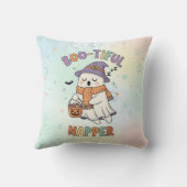 Cute Sleeping Halloween Witch Napper Ghost Kussen (Achterkant)
