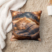 Cute Sleeping Kitten Cozy Fantasy Pillow Kussen (Deken)