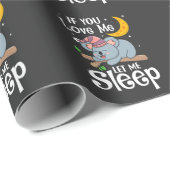 Cute Sleeping Koala Lazy Nap Lover Cadeaupapier (Rol Hoek)
