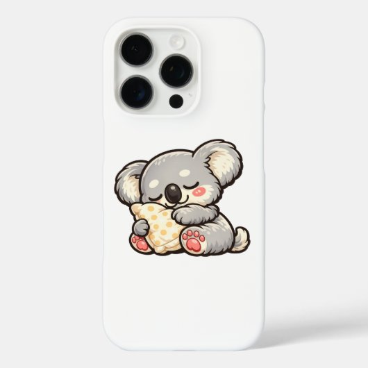 Cute Sleeping Koala with Pillow Case-Mate iPhone Case (Achterkant)