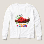 Cute Sleeping Strawberry Girls’ Long Sleev tshirt (Motif recto)