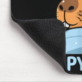 Cute Sleepy Capybara Funny Napybara Pajamas Muismat (Hoek)