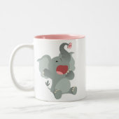 Cute Sleepy Cartoon Elephant Mok (Links)
