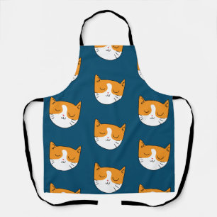 Cute Sleepy Cat Apron Schort