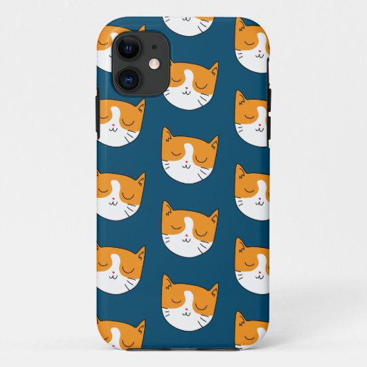 Cute Sleepy Cat Iphone-draagtas Case-Mate iPhone Case (Achterkant)